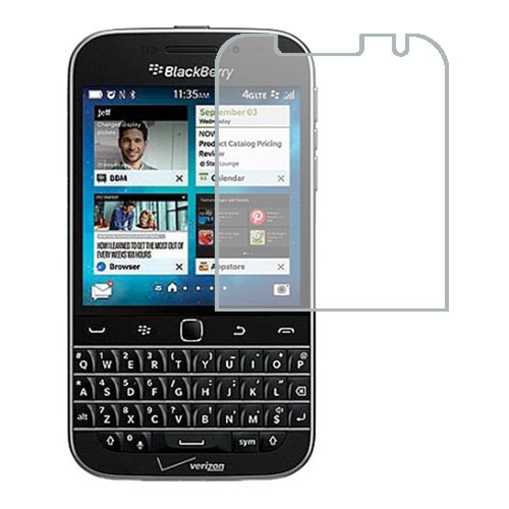 BlackBerry Classic Non Camera Screen Protector Hydrogel Transparent (Silicone) One Unit Screen Mobile