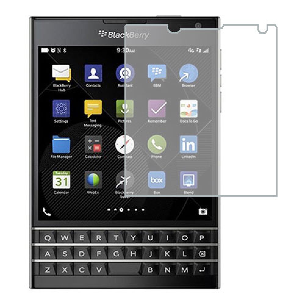 BlackBerry Passport Screen Protector Hydrogel Transparent (Silicone) One Unit Screen Mobile