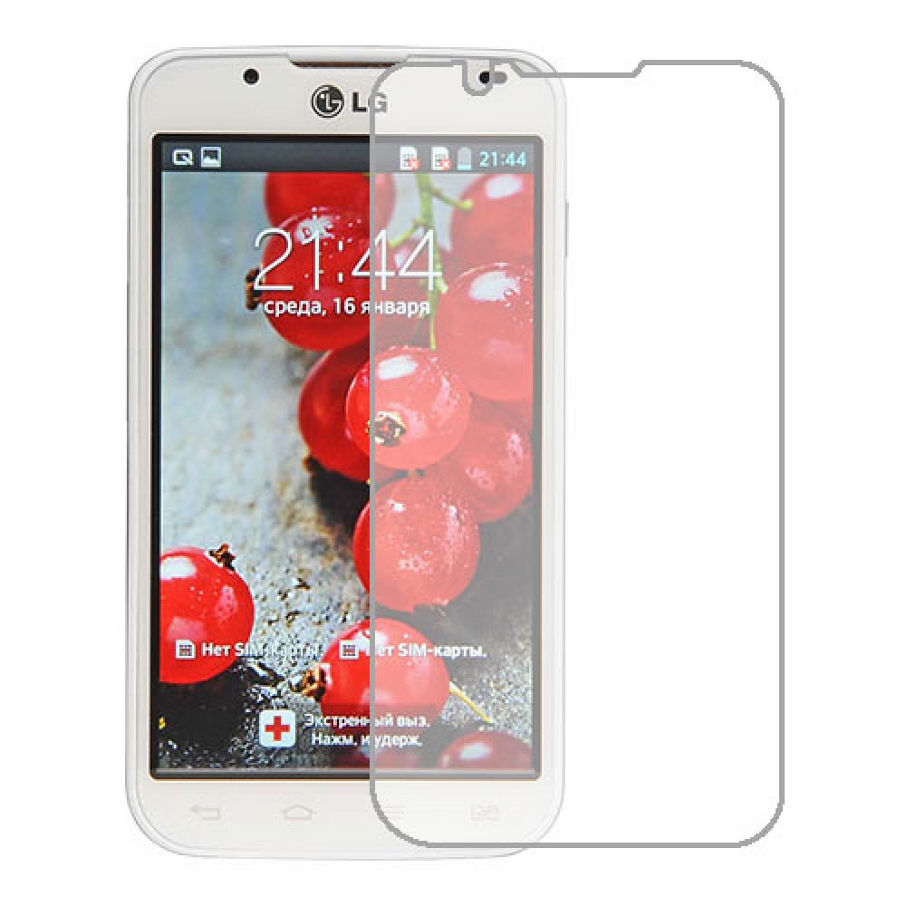 LG Optimus L7 II Dual P715 Screen Protector Hydrogel Transparent (Silicone) One Unit Screen Mobile