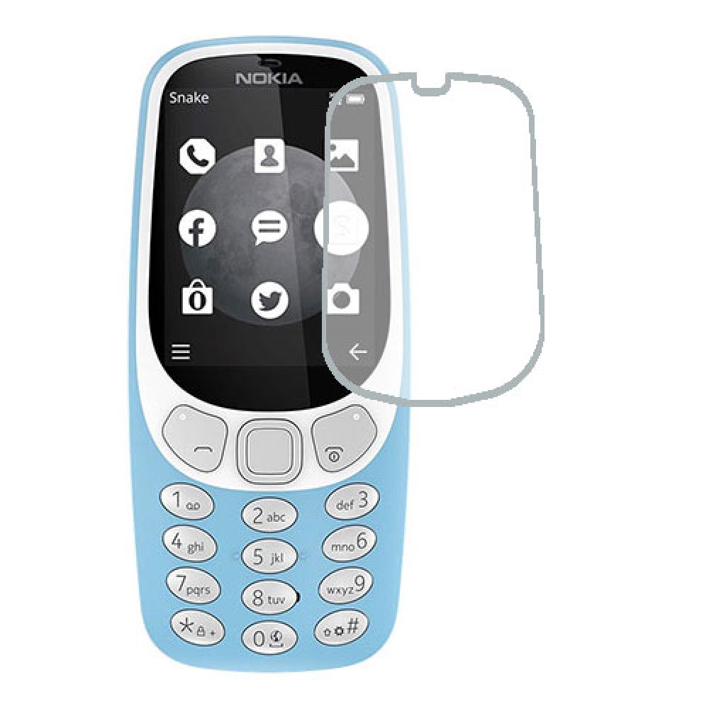 Nokia 3310 3G Protecteur d'écran Hydrogel Transparent (Silicone) 1 unité Screen Mobile
