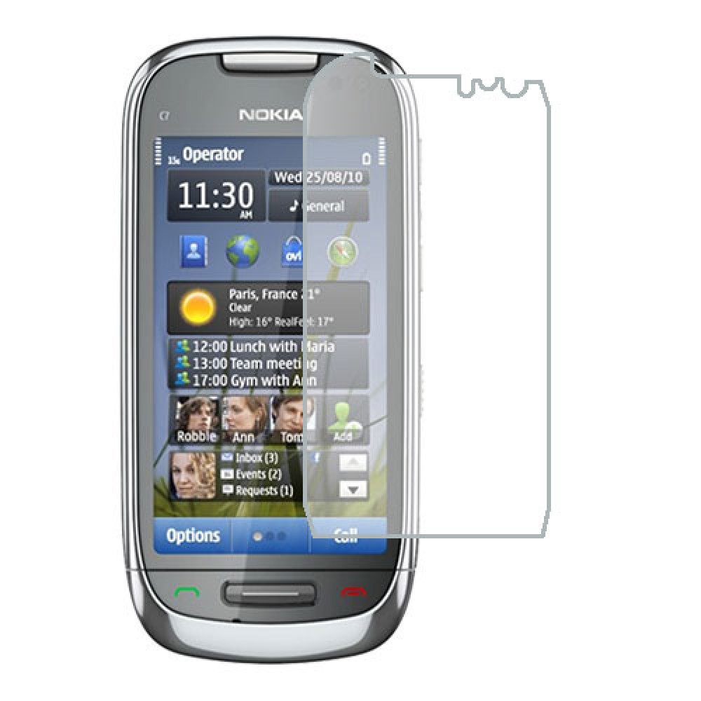 Nokia C7 Astound スクリーンプロテクターヒドロゲル透明（シリコーン） 1ユニット Screen Mobile