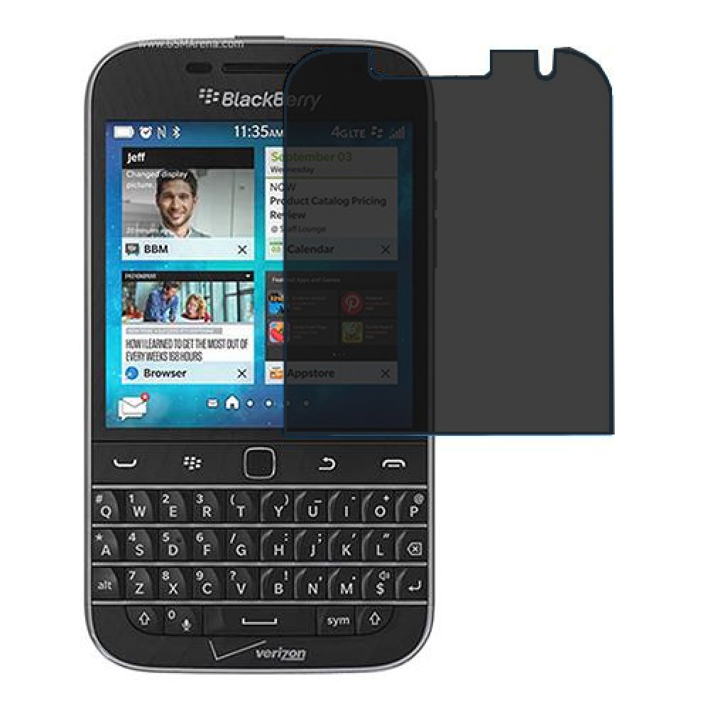 BlackBerry Classic Non Camera Screen Protector Hydrogel Privacy (Silicone) One Unit Screen Mobile