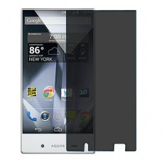 Sharp Aquos Crystal Protector de pantalla Hydrogel Privacy (Silicona) One Unit Screen Mobile