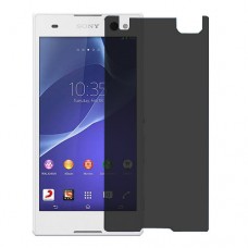 Sony Xperia C3 Dual Screen Protector Hydrogel Privacy (Silicone) One Unit Screen Mobile