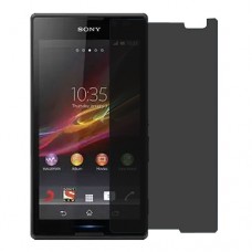 Sony Xperia C Screen Protector Hydrogel Privacy (Silicone) One Unit Screen Mobile