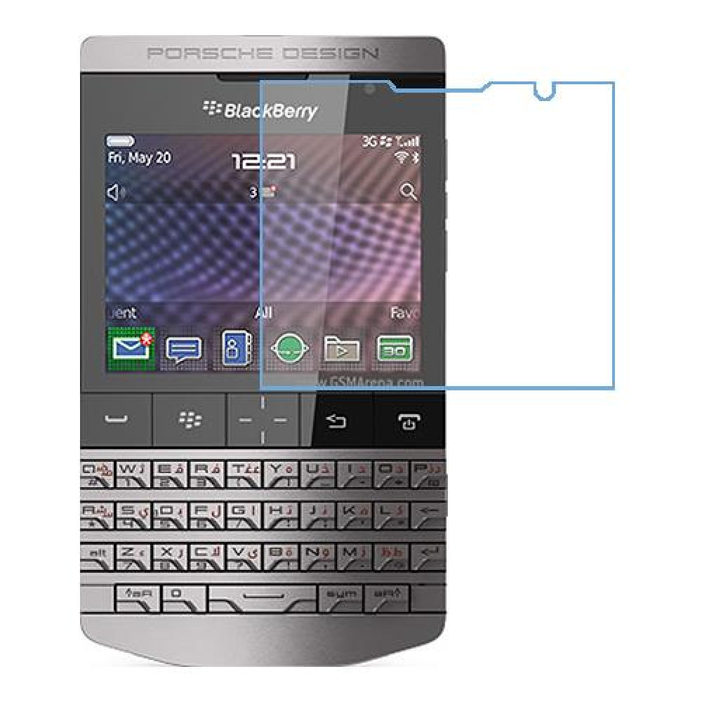 BlackBerry Porsche Design P9981 One unit nano Glass 9H screen protector Screen Mobile