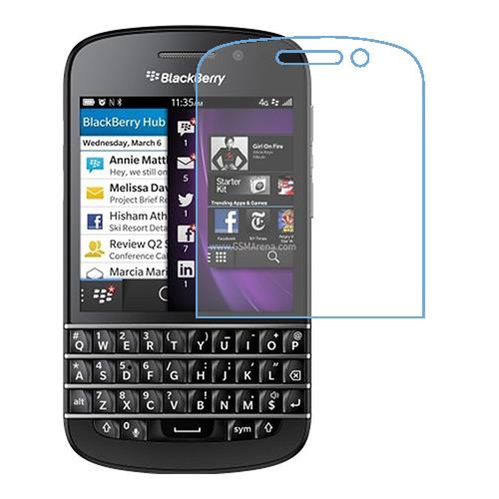 BlackBerry Q10 One unit nano Glass 9H screen protector Screen Mobile