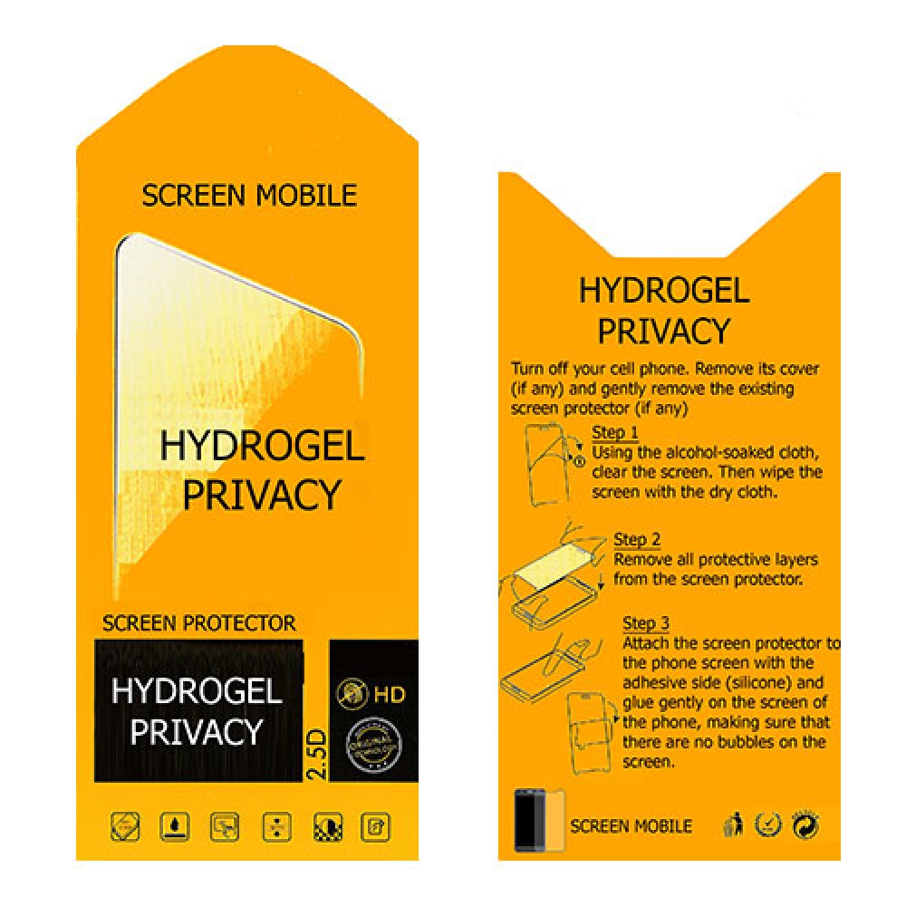 BlackBerry KEY2 Screen Protector Hydrogel Privacy (Silicone) One Unit Screen Mobile