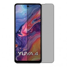 Lava Yuva 4 Displayschutz Hydrogel Privacy (Silikon) One Unit Screen Mobile