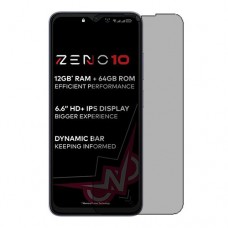 itel Zeno 10Displayschutzfolie Nano Glass 9H Privacy One Unit Screen Mobile