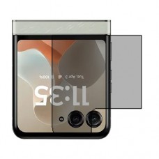 Motorola Razr 60 - Folded Screen Protector Nano Glass 9H Privacy One Unit Screen Mobile