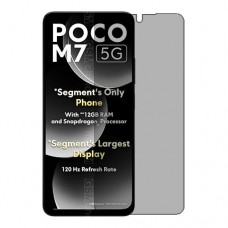 Xiaomi Poco M7 Screen Protector Nano Glass 9H Privacy One Unit Screen Mobile