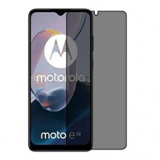 Motorola Moto E22 Screen Protector Hydrogel Privacy (Silicone) One Unit Screen Mobile
